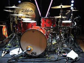 Kasabian's drum setup in pictures