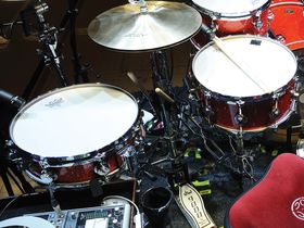 Kasabian's drum setup in pictures