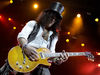 Slash, onstage in Italy, February 2011, rips on West's Mudflap Mama
