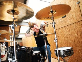 Luke Johnson's Lostprophets drum setup in pictures