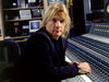 Producer Bob Rock at the recording console