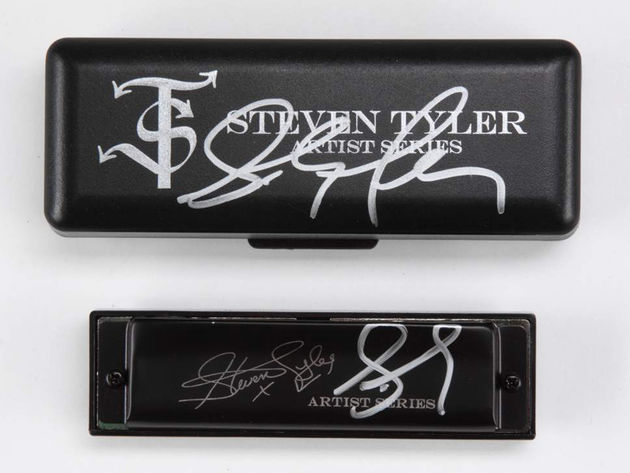Steven Tyler signed harmonica