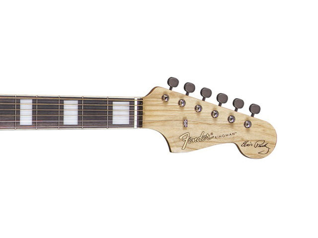 The Fender Elvis Kingman - neck and headstock detail