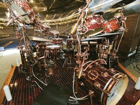 Neil Peart's Time Machine drum setup in pictures