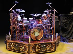 Neil Peart's Time Machine drum setup in pictures