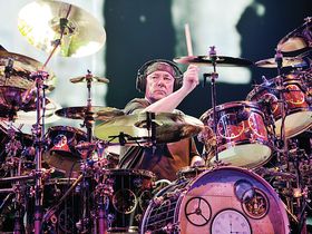 Neil Peart's Time Machine drum setup in pictures