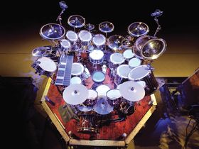 Neil Peart's Time Machine drum setup in pictures