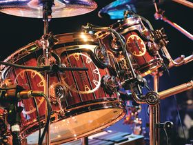 Neil Peart's Time Machine drum setup in pictures