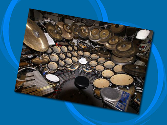 Terry Bozzio's drum set