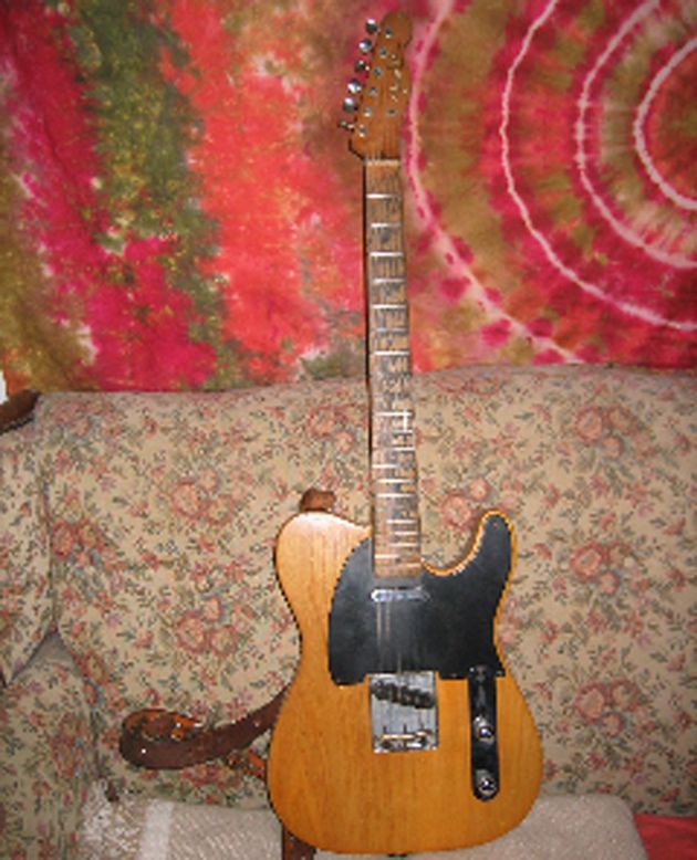 Ron Blair's Fender Broadcaster (Mike Campbell's Broadcaster is pictured, but Ron's was stolen)