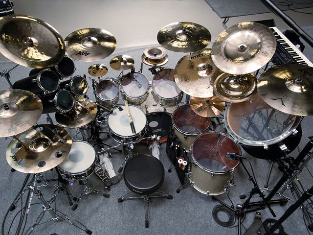 Mike Portnoy's 2012 drum setup in pictures