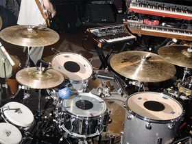 Joey Castillo's Queens Of The Stone Age drum setup in pictures