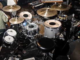 Joey Castillo's Queens Of The Stone Age drum setup in pictures