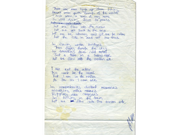 Drowned lyrics "Written at some point in 1970, before Quadrophenia was born."