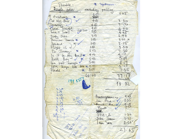 Alternative running order Pete Townshend: "This is extremely interesting. The tracks left out of the main running order include The Punk and the Godfather, I'm One and even The Real Me. Included in the running order is a song called Thursday."
