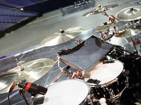 Chris Johnson's Rihanna drum setup in pictures