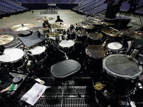 Chris Johnson's Rihanna drum setup in pictures
