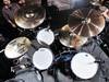 Brandon Barnes's Rise Against drum setup in pictures