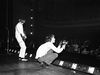 Brian Jones and Mick Jagger on stage in Ireland, 1965
