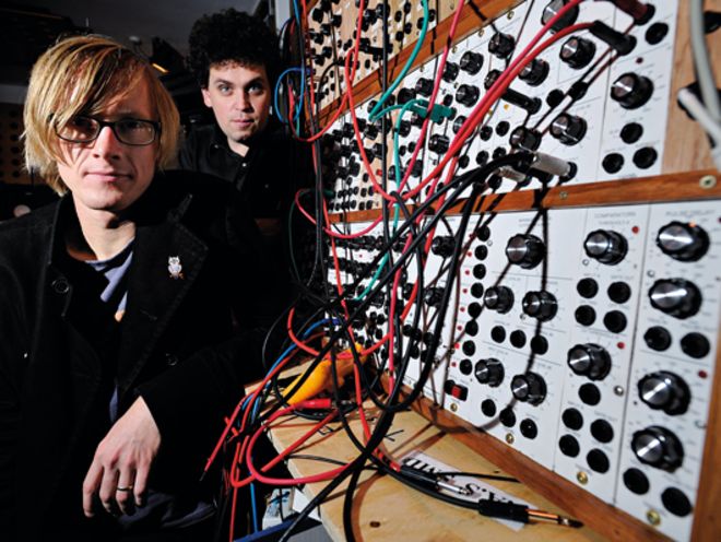 In pictures: Simian Mobile Disco's synth-loaded studio