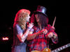 Steven Adler and Slash reunited at the Slash & Friends benefit concert in Hollywood, November 2009