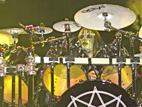 Slipknot's Joey Jordison's drum setup in pictures