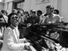 Summer Soft Fans get to see Wonder up close as he performs outside the Los Angeles Public Library in June 1978.