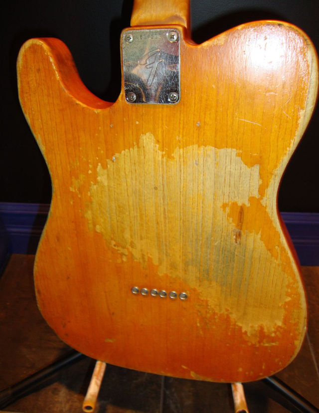 All-Star Gear: Steve Morse's Frankenstein Telecaster Steve Morse's Telecaster - back view