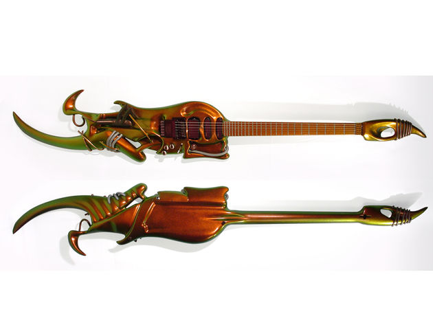 The Ultra guitar - front and back views