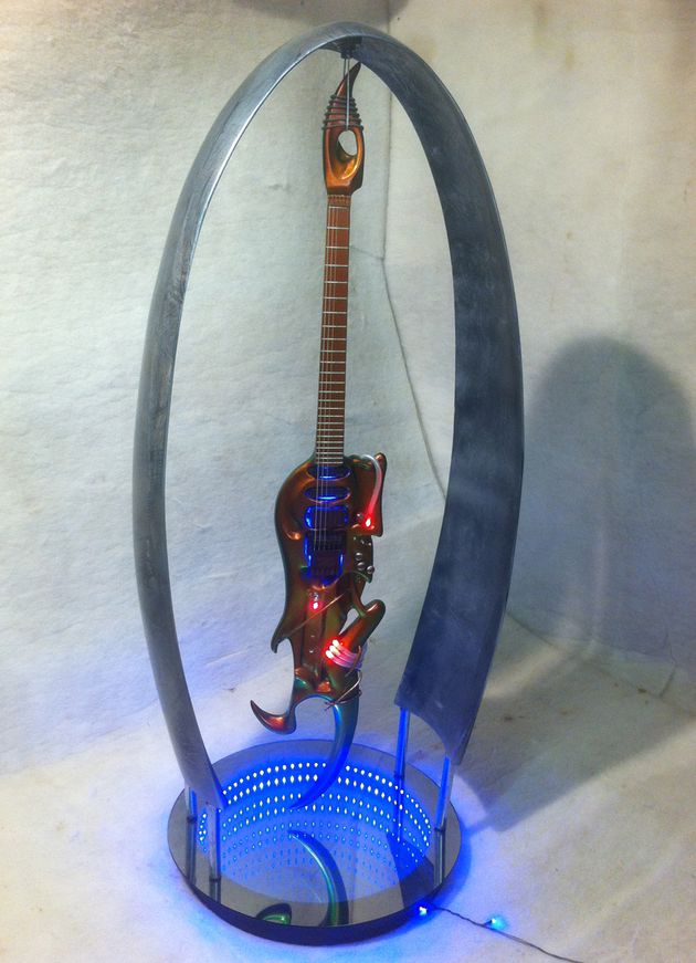 The Ultra guitar - snazzy lighting stand not included