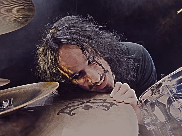 Roy Mayorga's drum kit in pictures