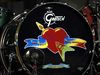 The famous Tom Petty And The Heartbreakers logo on current drummer Steve Ferrone's drum head
