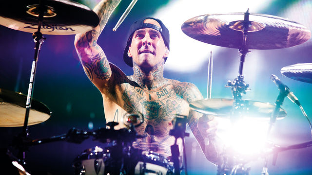 Travis Barker How to stay fit on the road, Travis Barker style.