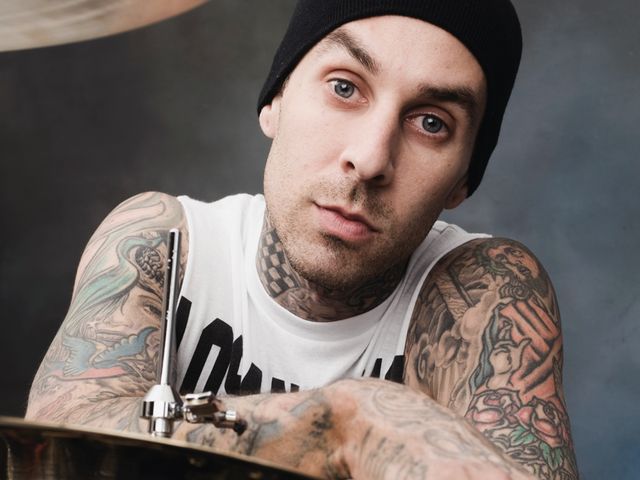 Travis Barker's drum setup