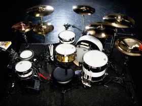 Travis Barker's Transplants drum setup in pictures