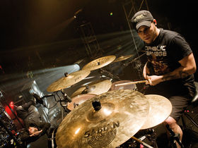 Nick Augusto's Trivium drum setup in pictures