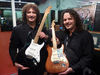 Vintage collectors the Burst Brothers with Clapton's Blackie and SRV's Lenny at Frankfurt Musikmesse 2010