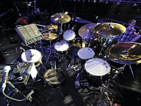 Steve Barney's The Wanted drum setup in pictures