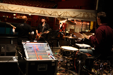 Joe soundchecking at Shepherd's Bush