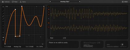 WaveShaper CM - FREE waveshaping distortion VST/AU effect from Cableguys