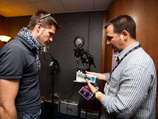 Get Up Close Trevor Coley of Sontronics gives the personal touch at PSL