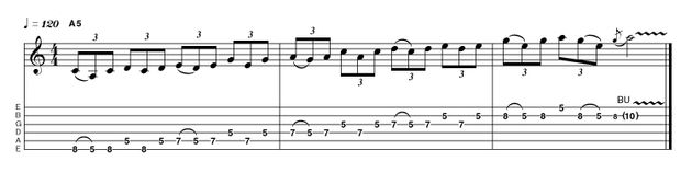 Here's the reverse ascending version. Notice that this is not an exact mirror image of the descending version, but when you attempt to connect the two up at any point within the sequence everything should make perfect sense.