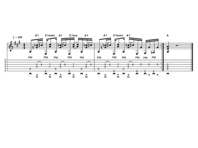 Intermediate lick two: Country rhythm claw style