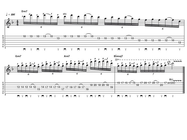 Advanced lick one: Gary Moore lines