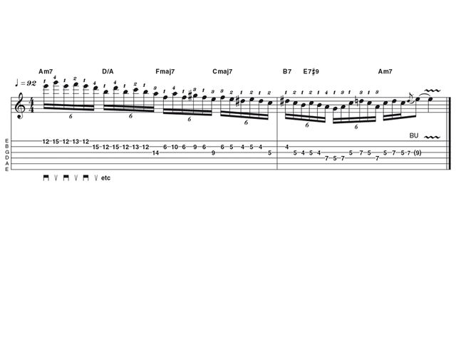 Advanced lick two: Jan Akkerman-style lead
