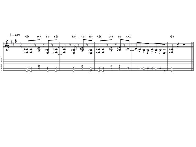 Easy lick two: Thin Lizzy inspired riff