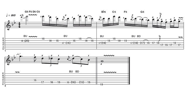 Intermediate lick one: Paul Kossoff lead