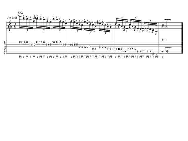 Advanced lick two: Paul Gilbert fun