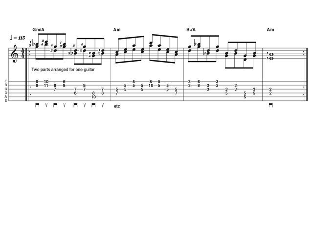 Intermediate lick two: Pick style flamenco
