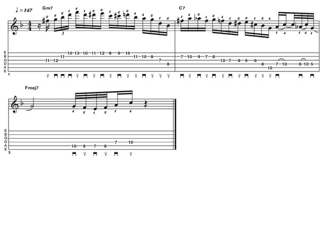Advanced lick two: Charlie Parker bebop